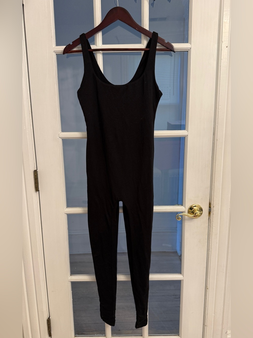 BUMPSUIT Women’s Black Sleeveless Scoop Neck Maternity Unitard Jumpsuit XS